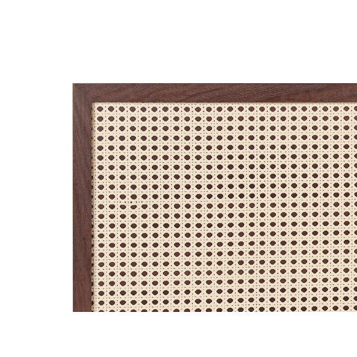 Cama Rattan MONPAZIER 180 x 200 cm Castanho escuro