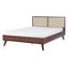 Beliani Cama Tablero de partículas, Ratán MONPAZIER Beliani Cama Tablero de partículas, Ratán MONPAZIER Marrón