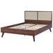 Beliani Cama Tablero de partículas, Ratán MONPAZIER Beliani Cama Tablero de partículas, Ratán MONPAZIER Marrón