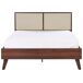 Beliani Cama Tablero de partículas, Ratán MONPAZIER Beliani Cama Tablero de partículas, Ratán MONPAZIER Marrón