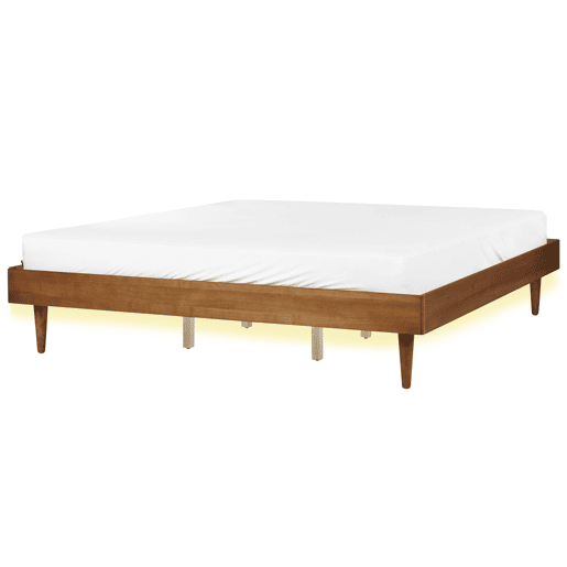 Beliani Cama com LED MDF TOUCY Beliani Cama com LED MDF TOUCY