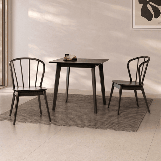 Mesa de jantar Pomago 80x80 cm cor Preto Mesa de jantar Pomago 80x80 cm cor Preto