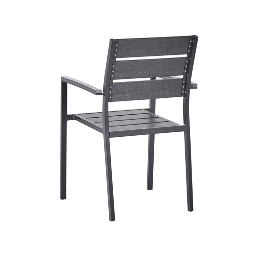 Conjunto de refeições de jardim 6 lugares VERNIO Preto