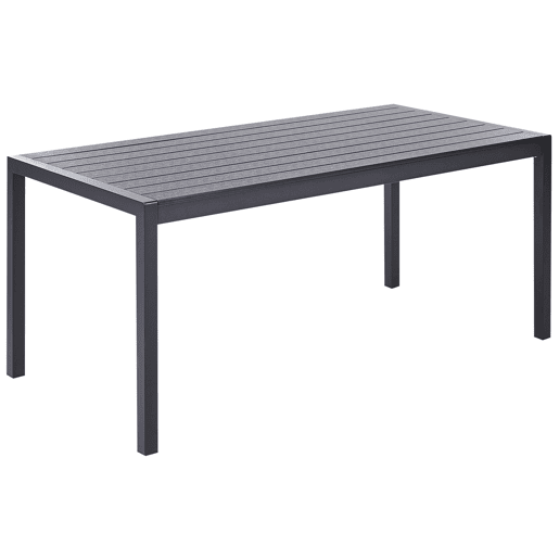 Conjunto de refeições de jardim 6 lugares VERNIO Preto