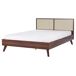 Beliani Cama Tablero de partículas, Ratán MONPAZIER 167x209 Beliani Cama Tablero de partículas, Ratán MONPAZIER 167x209 Marrón