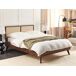 Beliani Cama Tablero de partículas, Ratán MONPAZIER 167x209 Beliani Cama Tablero de partículas, Ratán MONPAZIER 167x209 Marrón