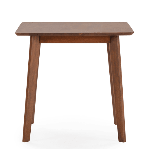 Mesa de jantar Pomago 80x80 cm cor Nogueira