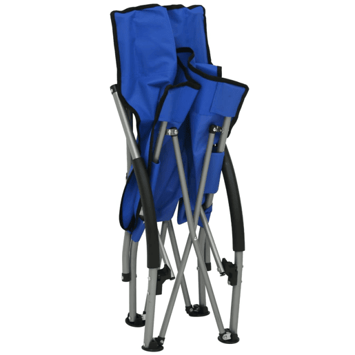 vidaXL Cadeiras de praia dobráveis 2 pcs tecido azul vidaXL Cadeiras de praia dobráveis 2 pcs tecido azul