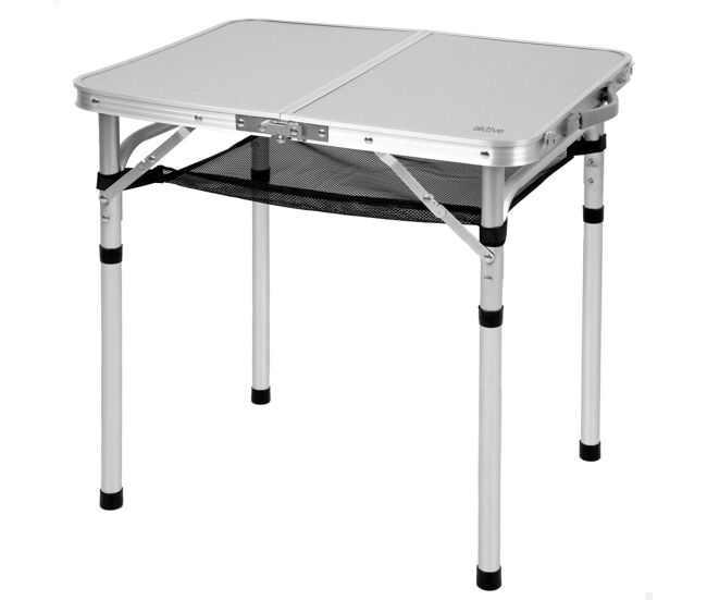 Aktive mesa plegable camping maletín antideslizante beige c/red auxiliar