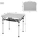 Aktive Mesa plegable camping maletín antideslizante c/red auxiliar Aktive Mesa plegable camping maletín antideslizante c/red auxiliar Beige