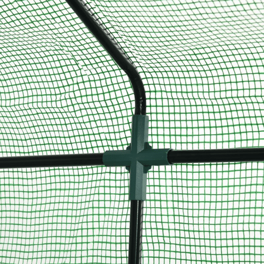Outsunny Estufa de Jardim Estufa para Plantas com Prateleiras 143x138x190cm Estrutura de Aço Jardinagem Verde
