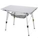 Aktive Mesa plegable camping aluminio antideslizante y desmontable altura ajustable c/red auxiliar Aktive Mesa plegable camping aluminio antideslizante y desmontable altura ajustable c/red auxiliar Gris