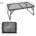 Aktive Mesa plegable camping maletín antivuelco y ultraligera para barbacoa Aktive Mesa plegable camping maletín antivuelco y ultraligera para barbacoa Negro