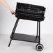 Aktive Barbacoa portátil carbón regulable en altura c/2 ruedas y asa transporte Aktive Barbacoa portátil carbón regulable en altura c/2 ruedas y asa transporte Negro