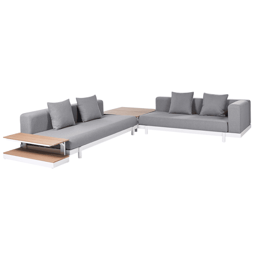 Beliani Conjunto lounge Poliéster MISSANELLO