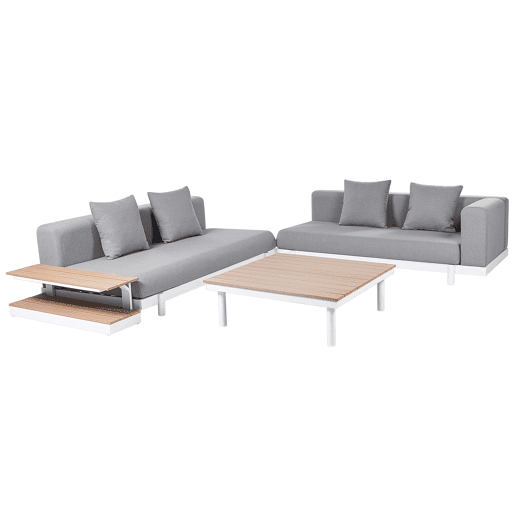 Beliani Conjunto lounge Poliéster MISSANELLO