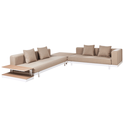 Beliani Conjunto lounge Poliéster MISSANELLO