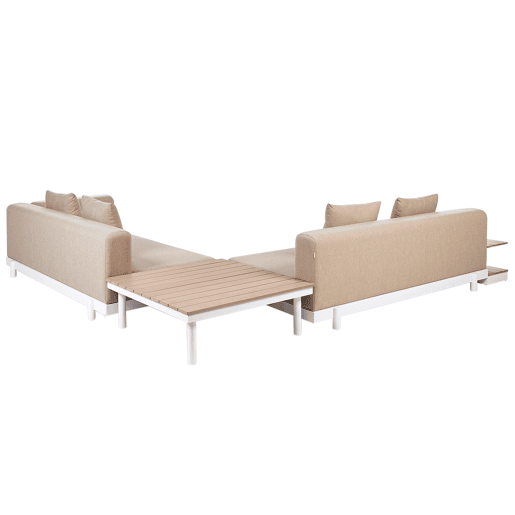 Beliani Conjunto lounge Poliéster MISSANELLO