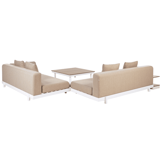 Beliani Conjunto lounge Poliéster MISSANELLO