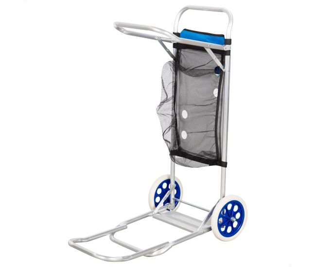 Aktive carro mesa playa 2 en 1 con base extensible y rejilla auxiliar