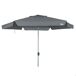 Aktive Sombrilla grande jardín antiviento hexagonal inclinable UV50 Aktive Sombrilla grande jardín antiviento hexagonal inclinable UV50 Antracita