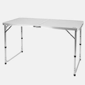 Aktive Mesa de acampamento dobrável, regulável em altura e antiderrapante cinzenta
