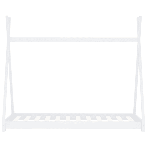 vidaXL Estrutura de cama para crianças 70x140 cm pinho maciço branco