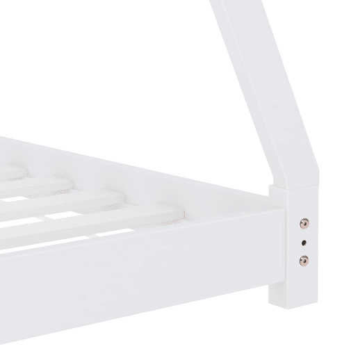 vidaXL Estrutura de cama para crianças 70x140 cm pinho maciço branco