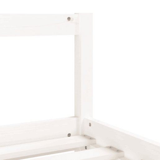 vidaXL Estrutura cama infantil c gavetas 80x200cm pinho maciço branco