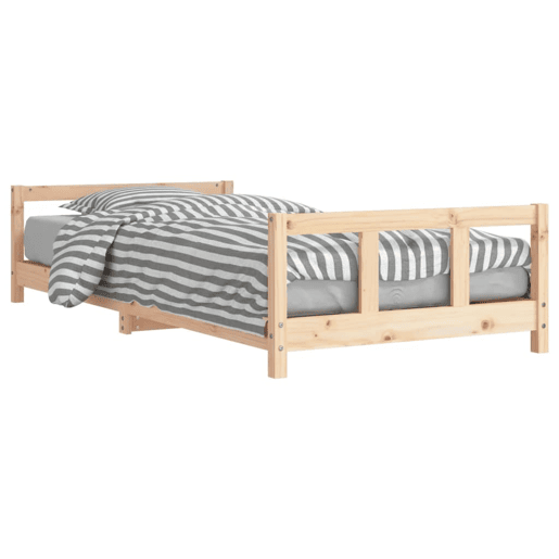 vidaXL Estrutura de cama infantil 90x200 cm pinho maciço vidaXL Estrutura de cama infantil 90x200 cm pinho maciço