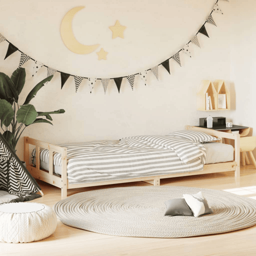 vidaXL Estrutura de cama infantil 90x200 cm pinho maciço vidaXL Estrutura de cama infantil 90x200 cm pinho maciço