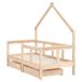 Estructura De Cama Infantil 145x75 Estructura De Cama Infantil 145x75 Marrón