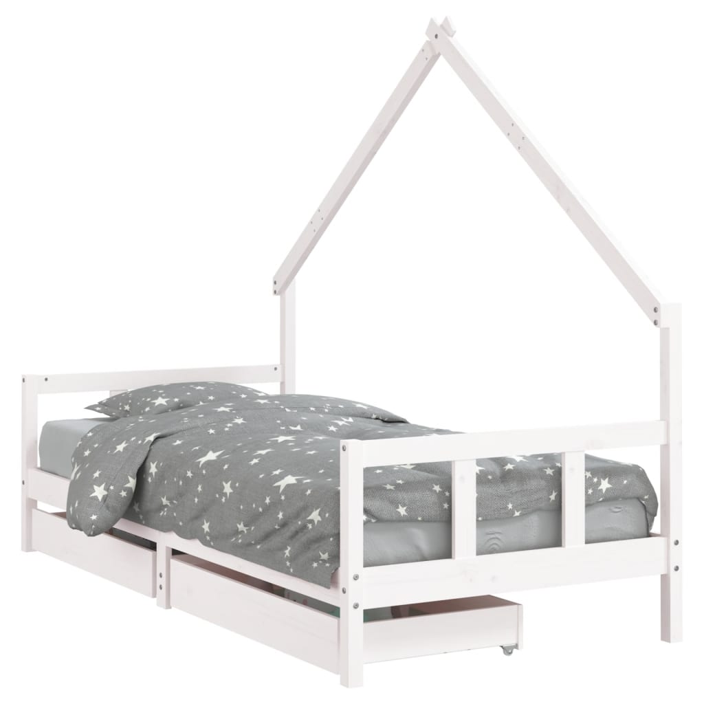 Estructura De Cama Infantil 205x95 Blanco