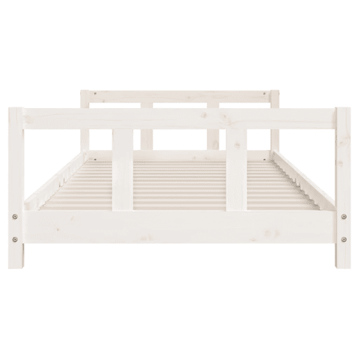 vidaXL Estrutura de cama infantil 90x200 cm pinho maciço branco vidaXL Estrutura de cama infantil 90x200 cm pinho maciço branco