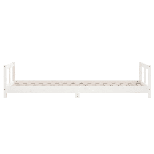 vidaXL Estrutura de cama infantil 90x200 cm pinho maciço branco vidaXL Estrutura de cama infantil 90x200 cm pinho maciço branco