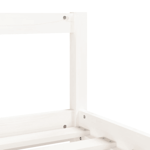 vidaXL Estrutura de cama infantil 90x200 cm pinho maciço branco vidaXL Estrutura de cama infantil 90x200 cm pinho maciço branco