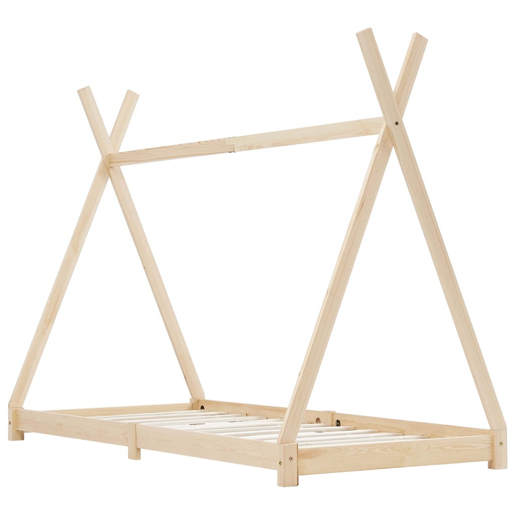 Estructura De Cama Infantil 148x76 Marrón