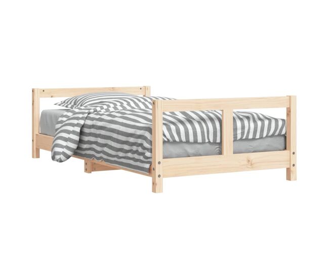 Vidaxl estructura de cama para niños madera maciza de pino 80x160 cm