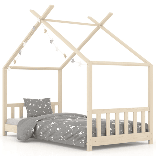 vidaXL Estrutura de cama p crianças 70x140 cm madeira de pinho maciça