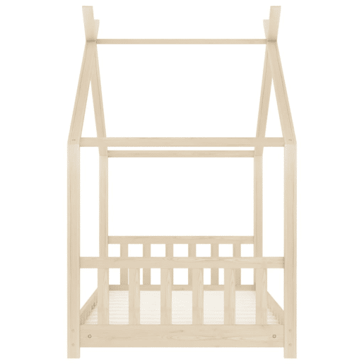 vidaXL Estrutura de cama p crianças 70x140 cm madeira de pinho maciça