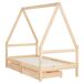 Estructura De Cama Infantil 166x85 Estructura De Cama Infantil 166x85 Marrón