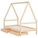 Estructura De Cama Infantil 166x85 Estructura De Cama Infantil 166x85 Marrón