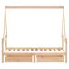 Estructura De Cama Infantil 166x85 Estructura De Cama Infantil 166x85 Marrón