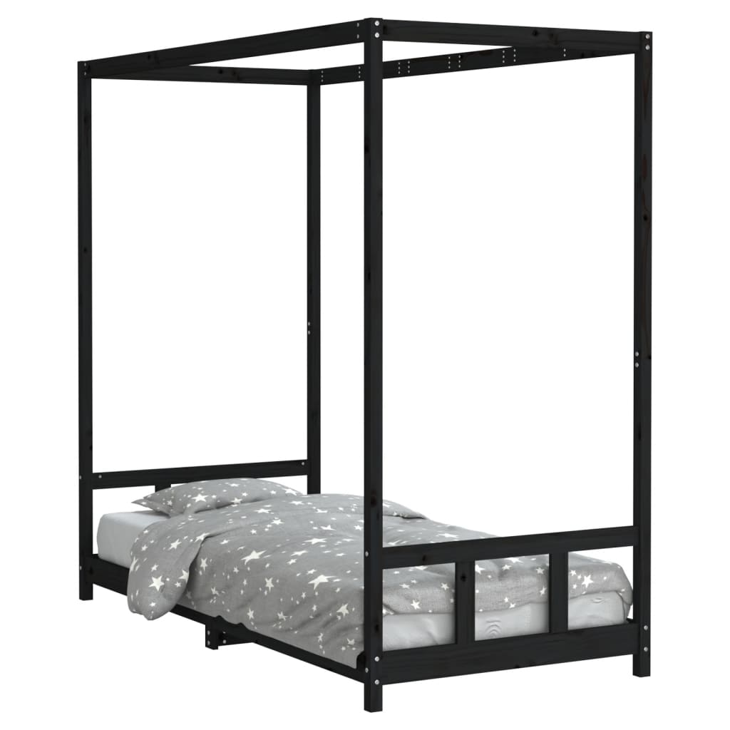 Estructura De Cama Infantil 206x95 Negro