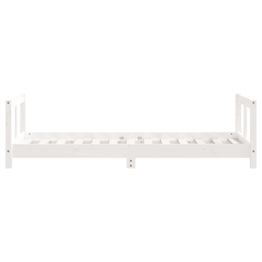 vidaXL Estrutura de cama infantil 80x160 cm pinho maciço branco