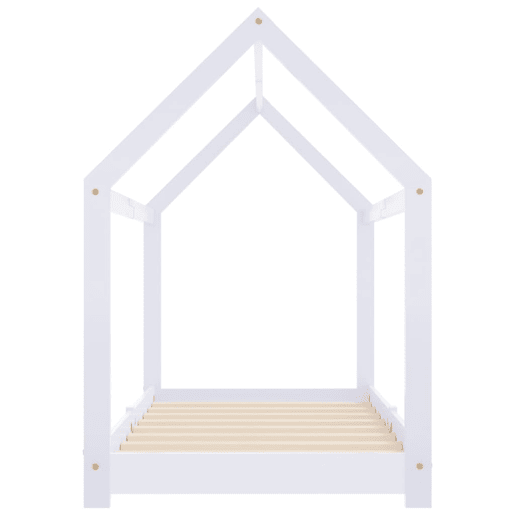 vidaXL Estrutura de cama para crianças 70x140 cm pinho maciço branco