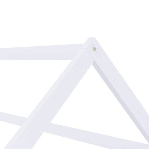 vidaXL Estrutura de cama para crianças 70x140 cm pinho maciço branco