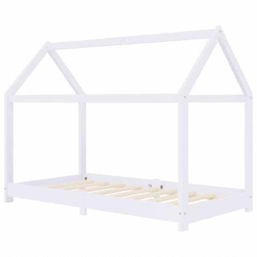 vidaXL Estrutura de cama para crianças 80x160 cm pinho maciço branco vidaXL Estrutura de cama para crianças 80x160 cm pinho maciço branco