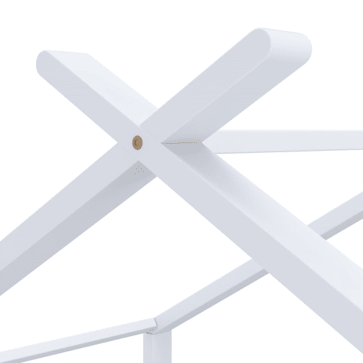 vidaXL Estrutura de cama para crianças 70x140 cm pinho maciço branco