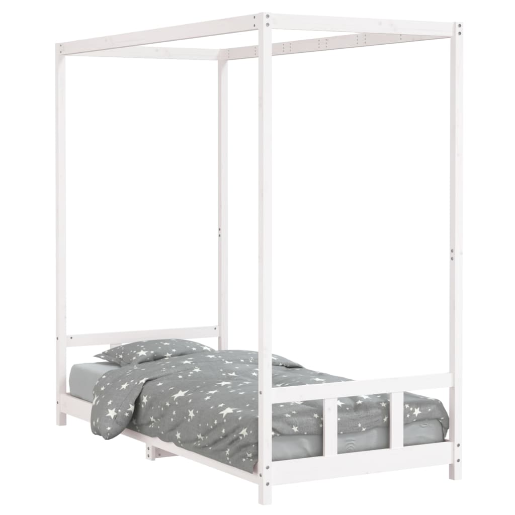 Estructura De Cama Infantil 206x95 Blanco
